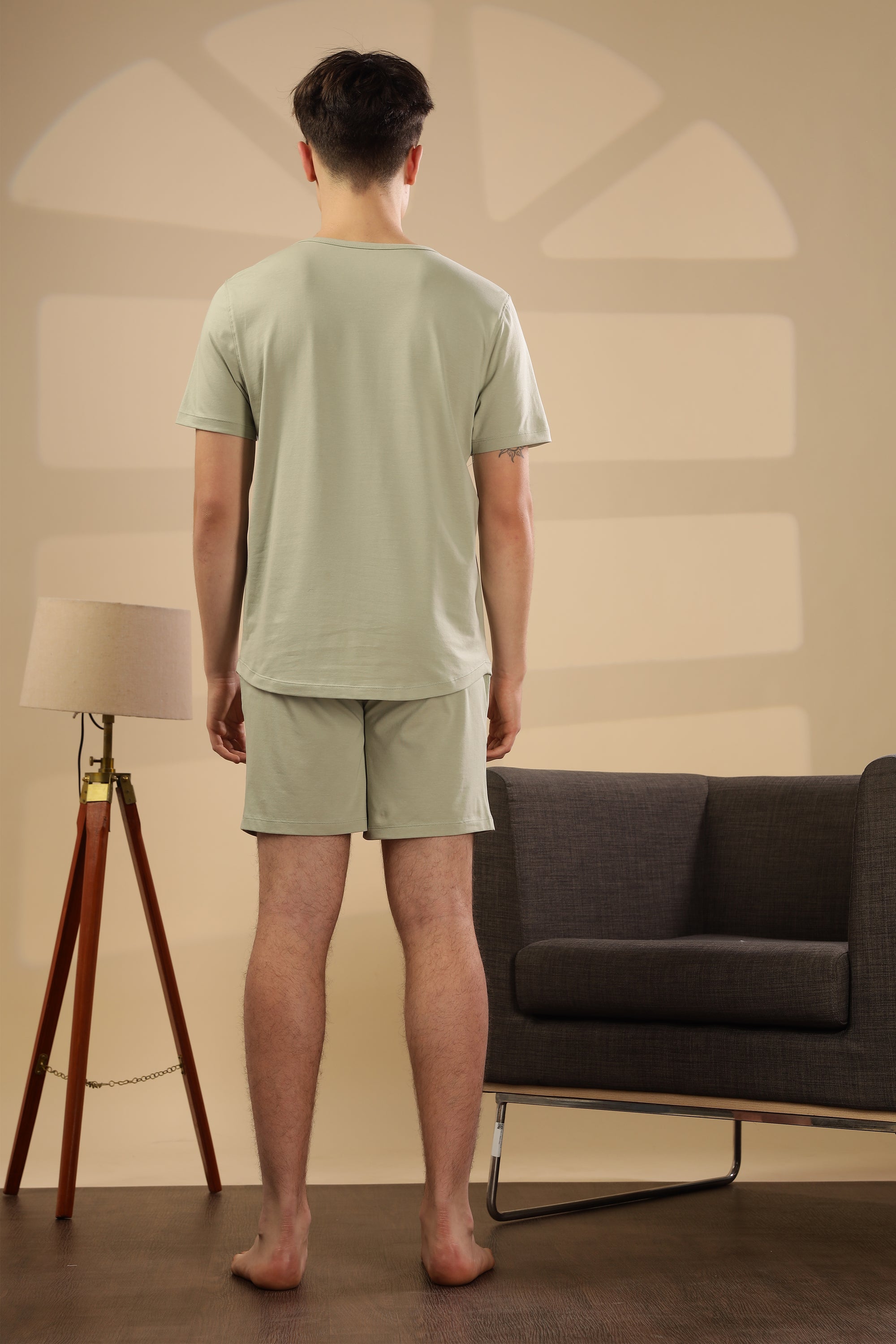 Men's Body Recharge Sleep Set ( Tee + Shorts)