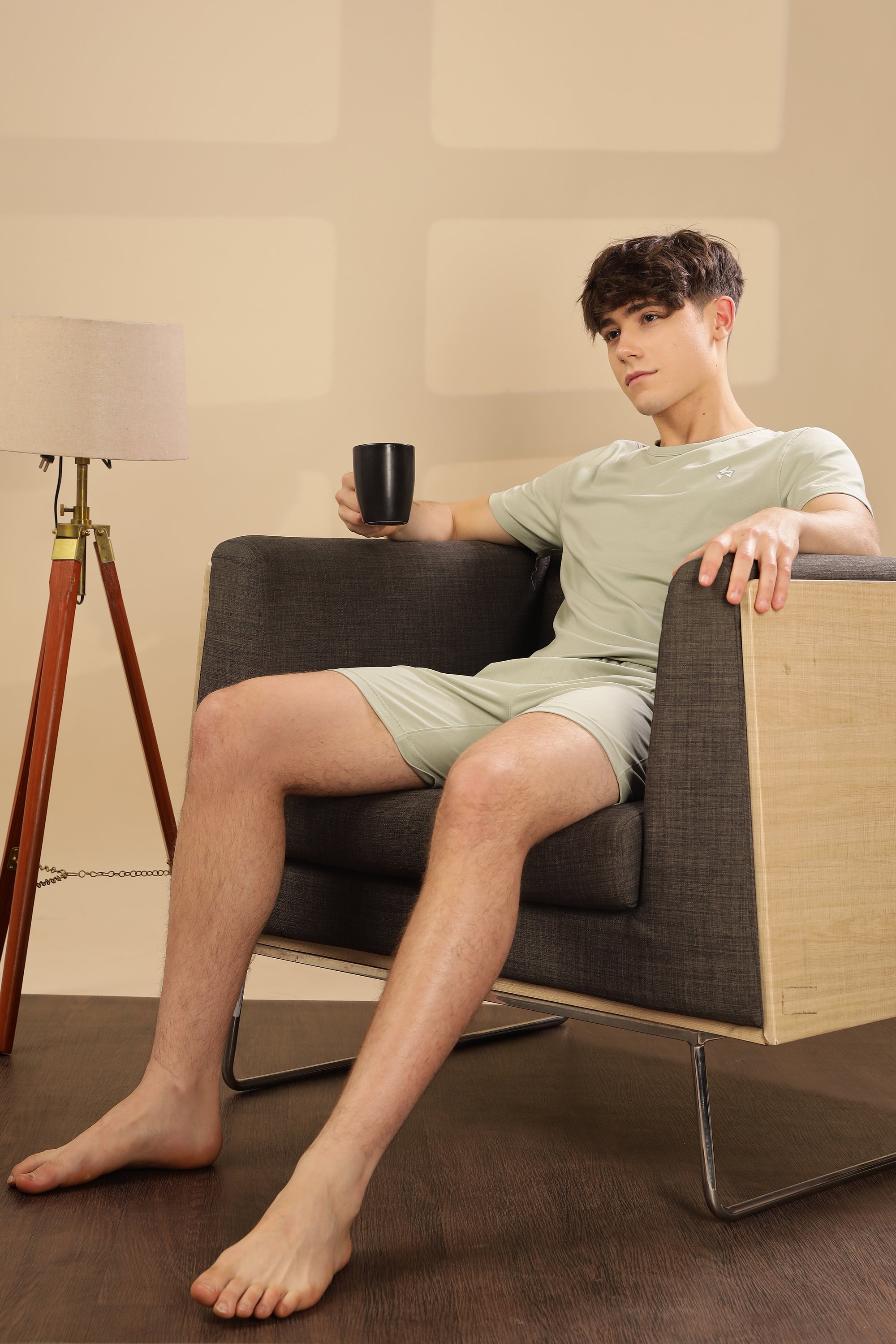 Men's Body Recharge Sleep Set ( Tee + Shorts)