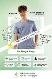 Men's Body Recharge Sleep Set ( Tee + Shorts)