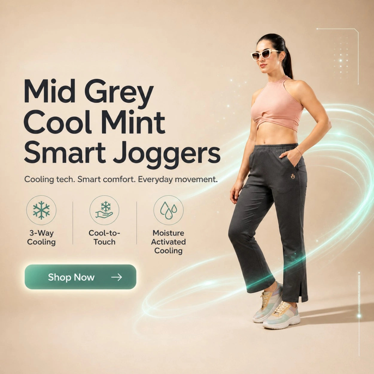 Women's Cooling + PepperMint Oil treated Joggers