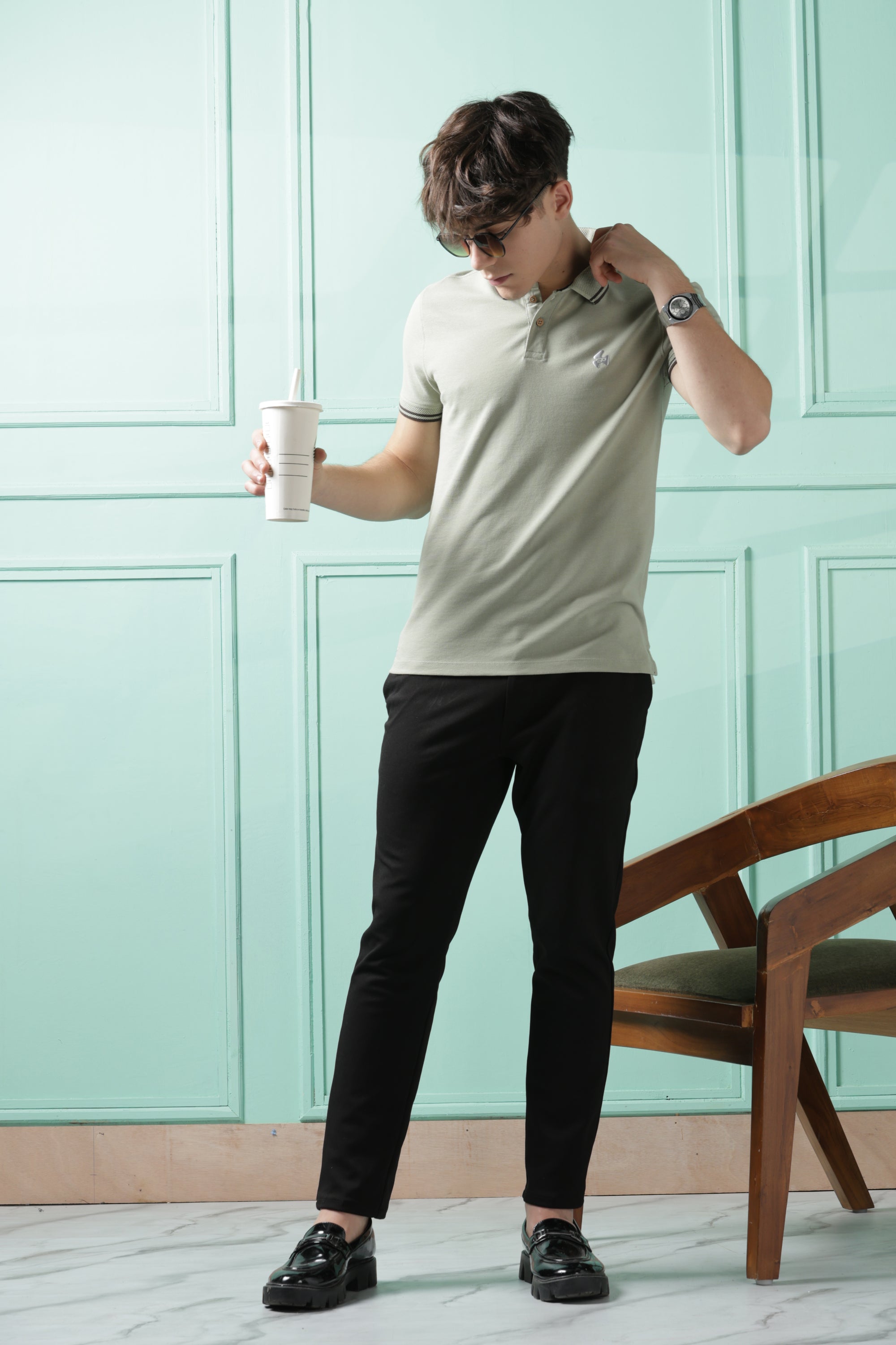 Men's Anti Fatigue Polo T Shirt