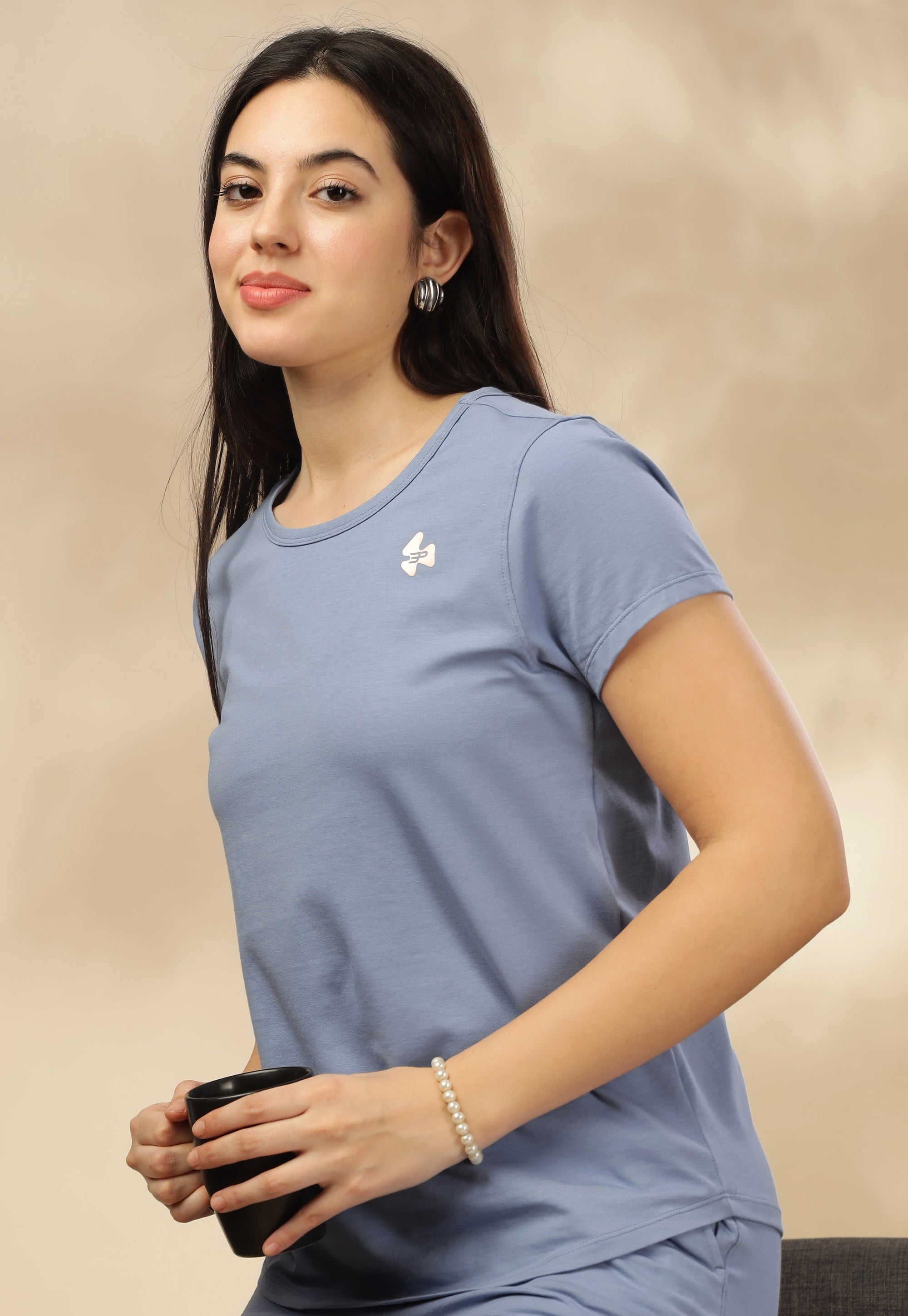 Women's Body Recharge Sleep Set ( Tee + Shorts)
