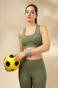 Set Of 2 Mint Green Sports Bra-Legging Set For Women
