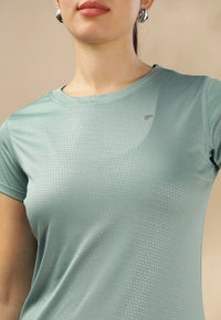 Women's Emboss UV Protect & Cooling Active T-shirt