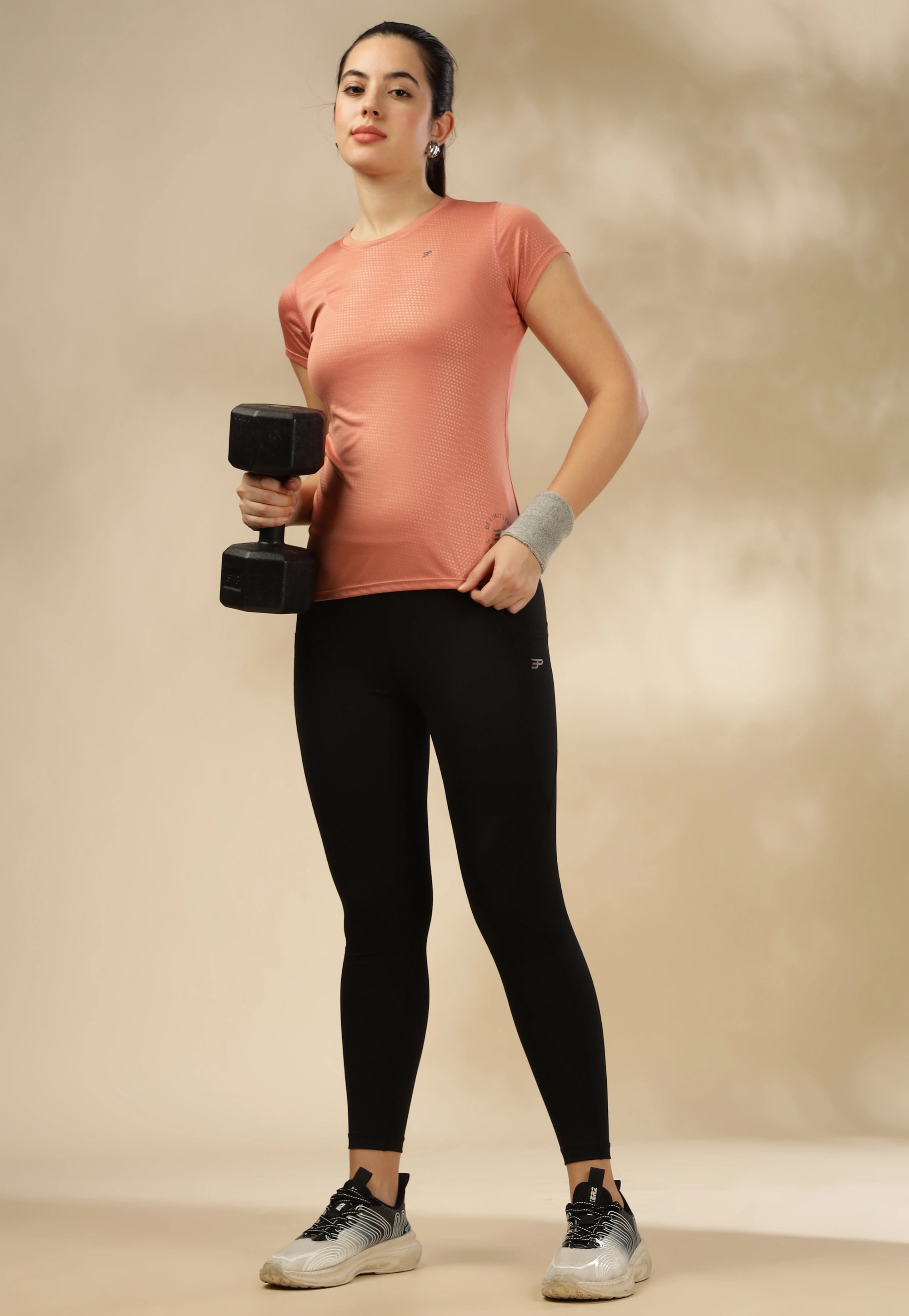 Women's Emboss UV Protect & Cooling Active T-shirt