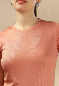 Women's Emboss UV Protect & Cooling Active T-shirt