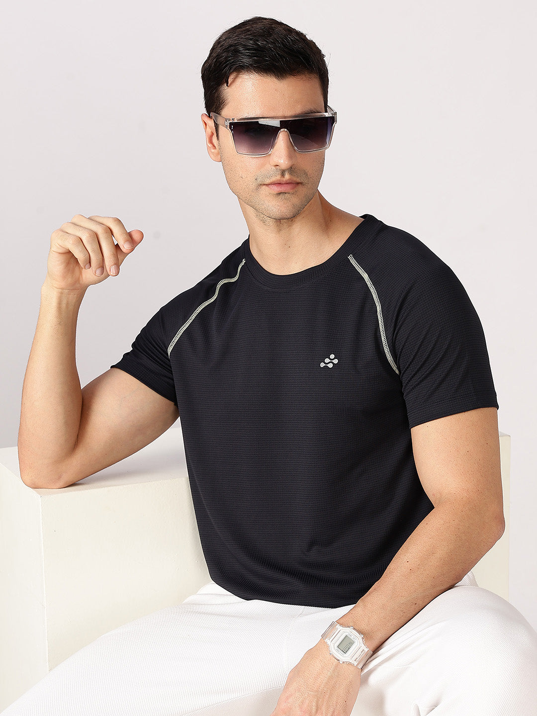 Men's Texture Raglan Activ Tee