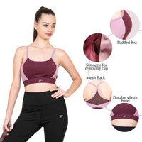 Racer Back Dual Tone Bra