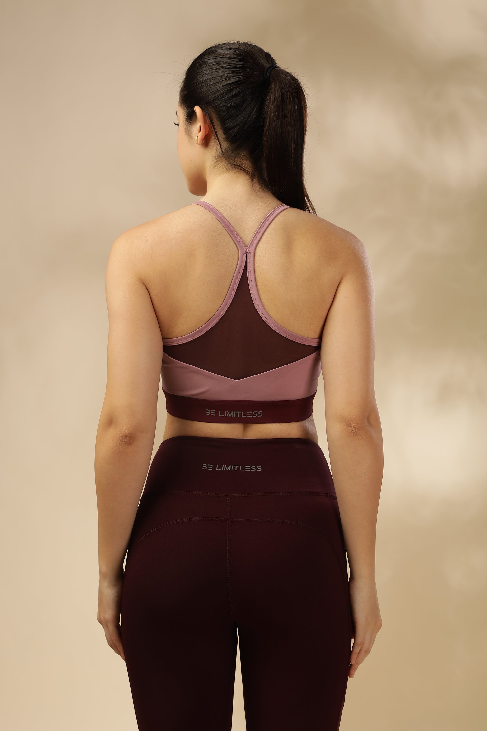 Racer Back Dual Tone Bra