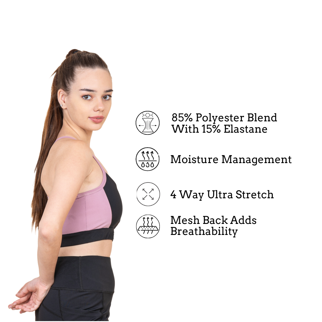 Racer Back Dual Tone Bra