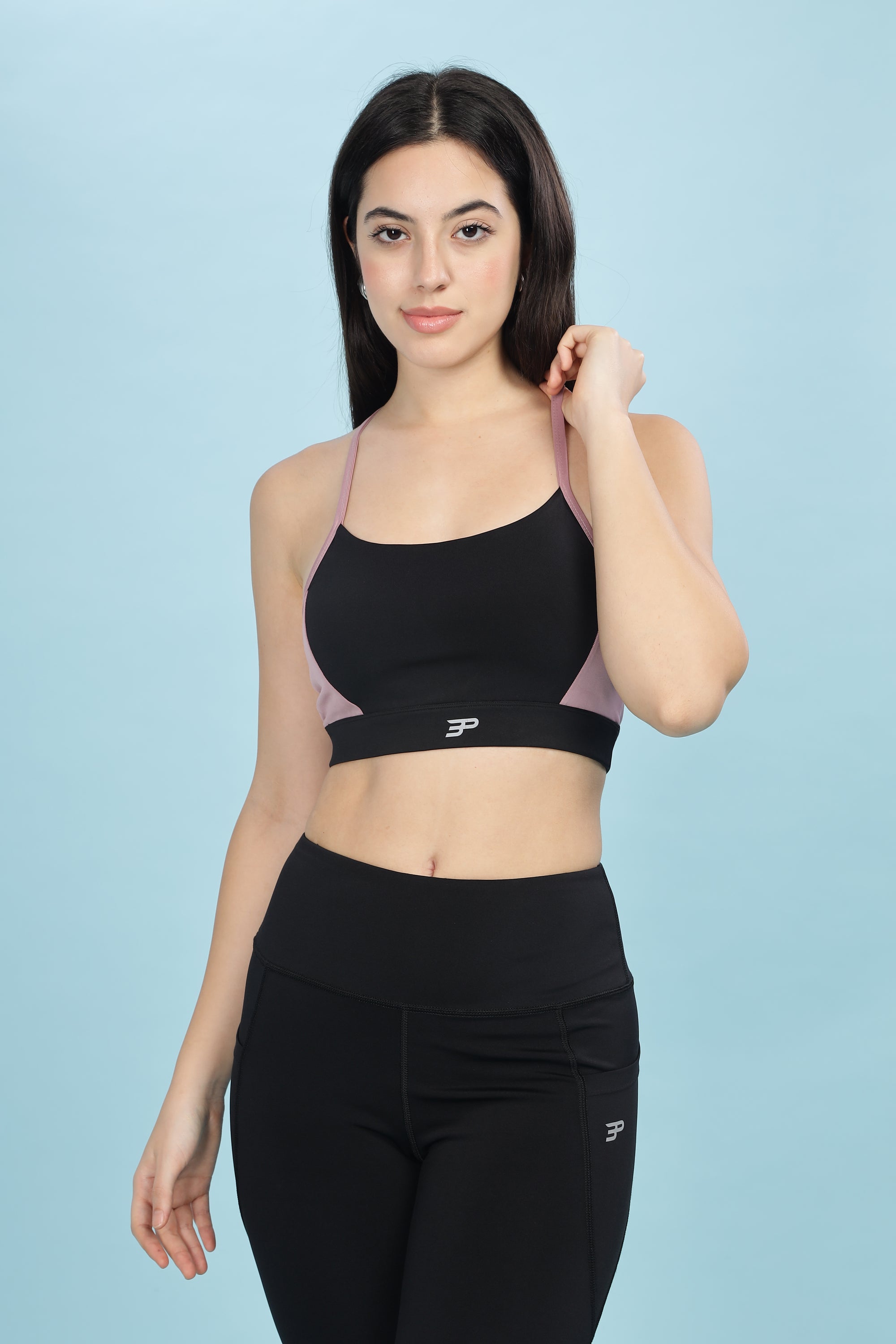 Racer Back Dual Tone Bra