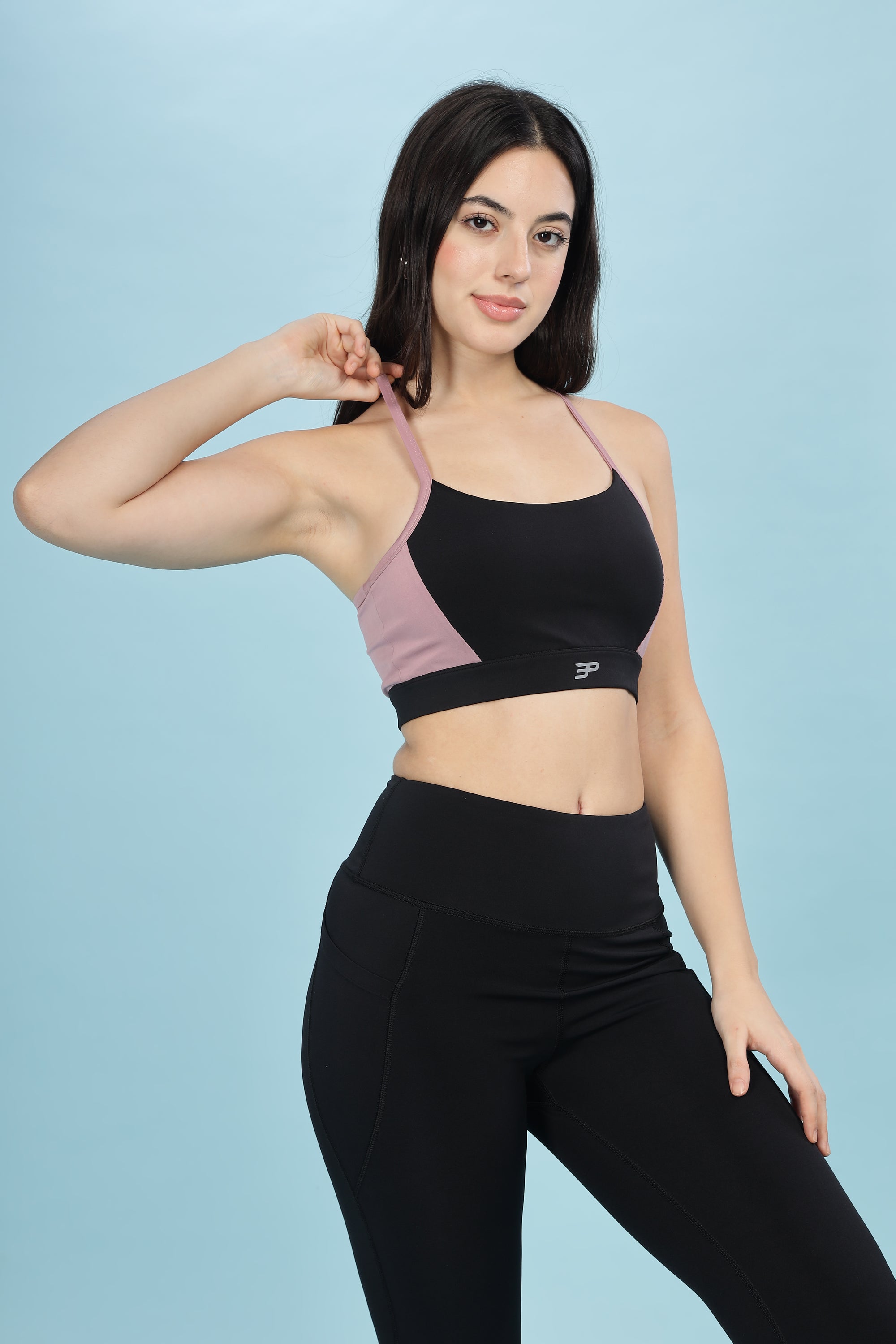 Racer Back Dual Tone Bra