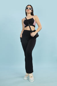 Racer Back Dual Tone Bra
