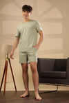 Men's Body Recharge Sleep Set ( Tee + Shorts)