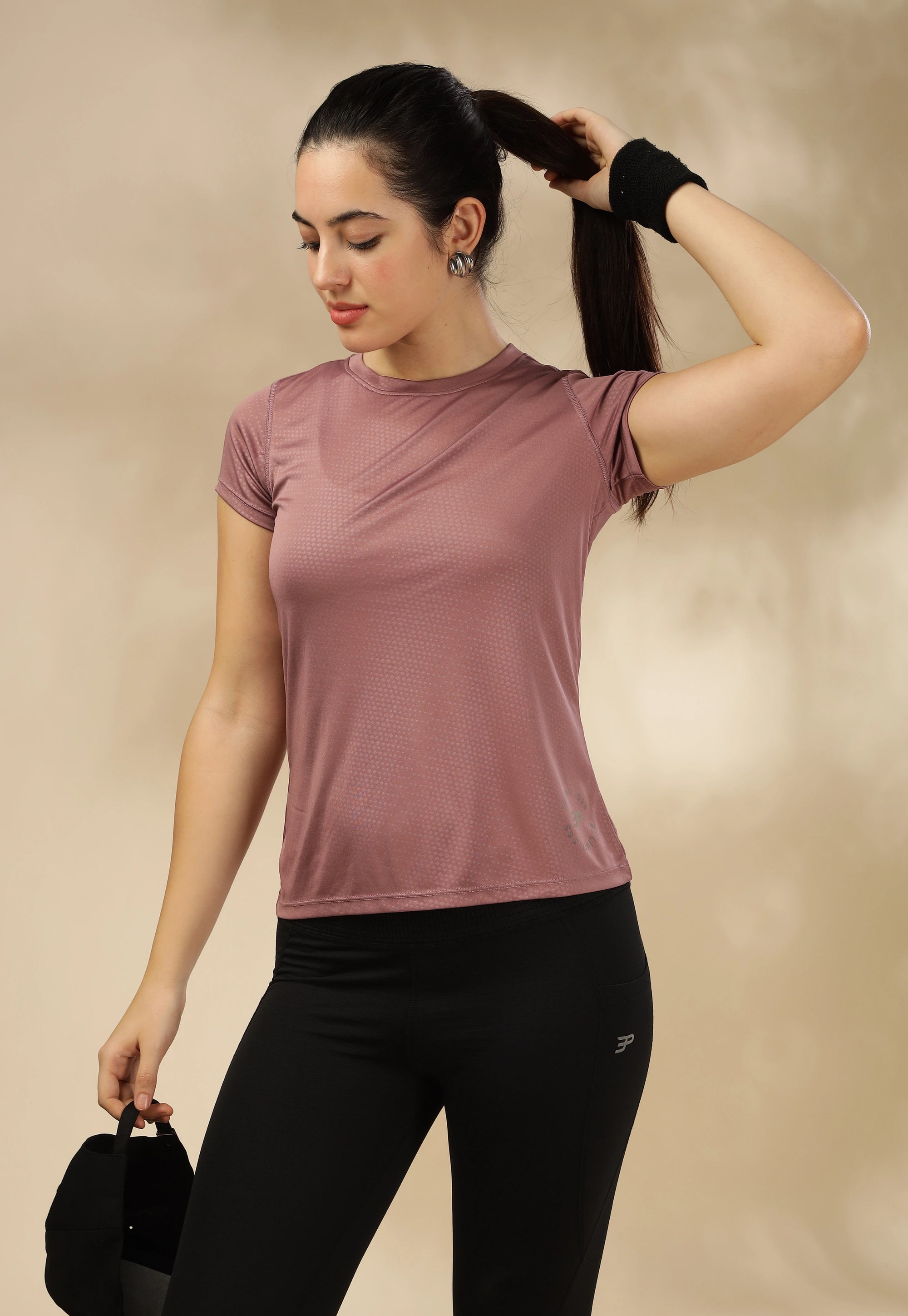 Women's Emboss UV Protect & Cooling Active T-shirt