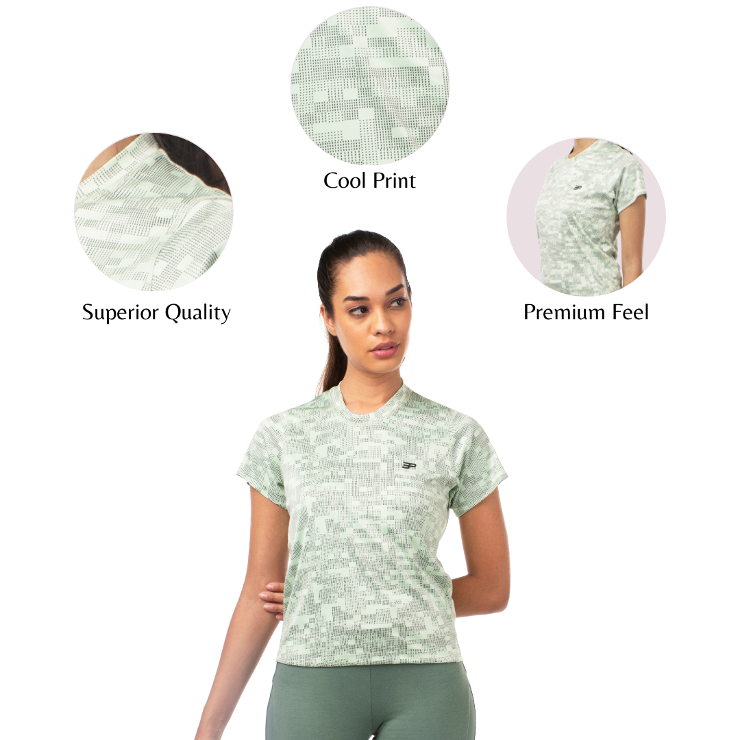 Women's Athleisure Printed Tee