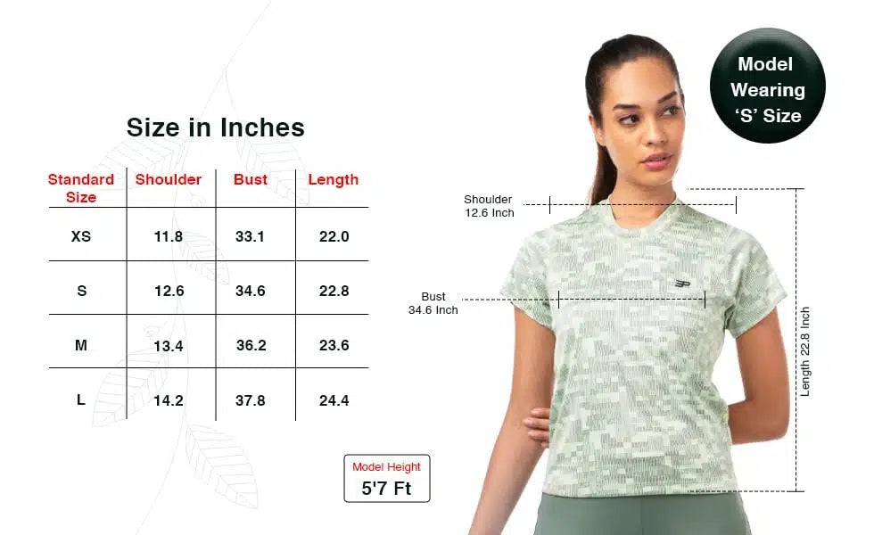 Women's Athleisure Printed Tee