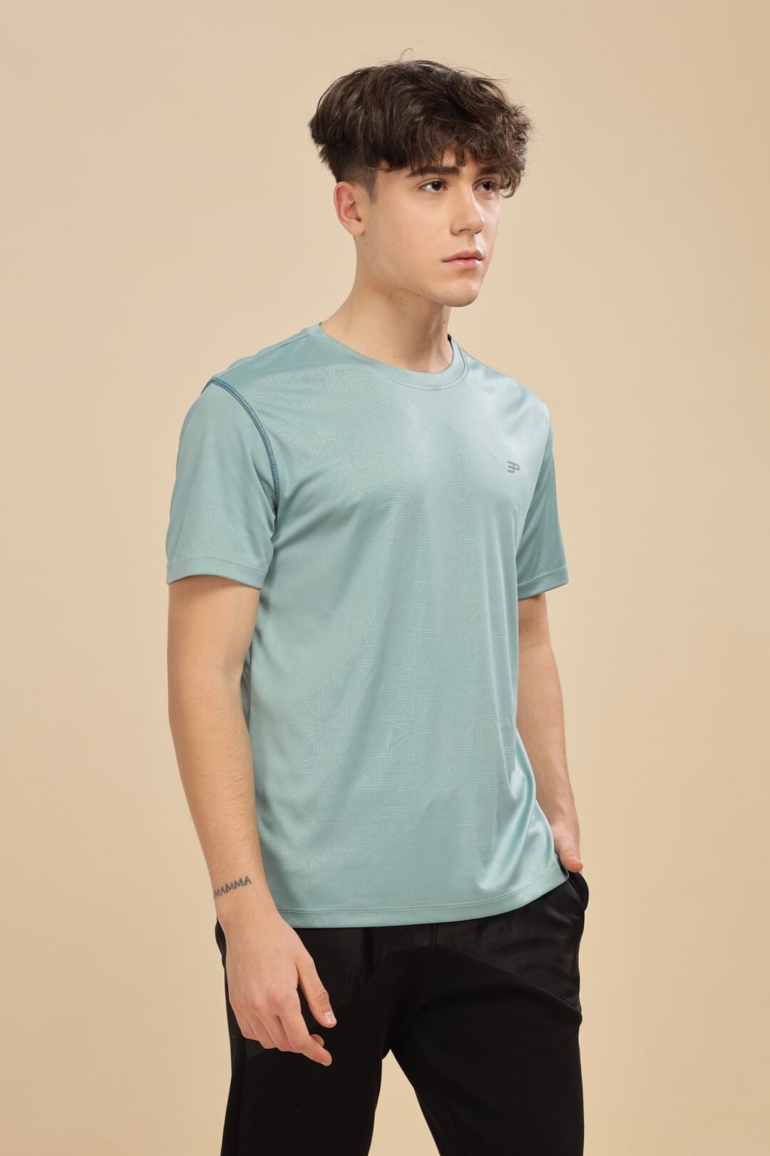 Men's Geometric Penta Tee - Aquifer