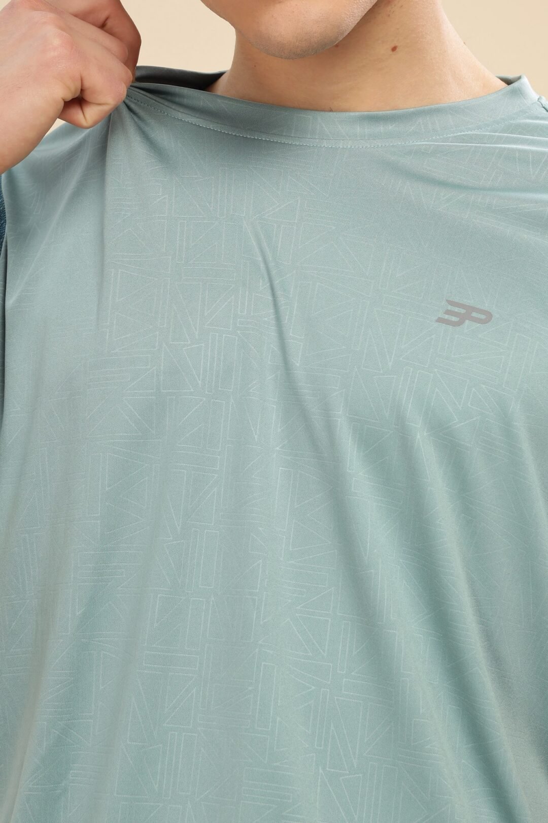 Men's Geometric Penta Tee - Aquifer - Image 7