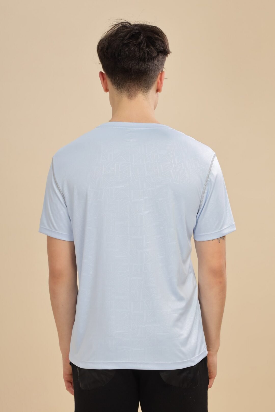 Men's Geometric Penta Tee - Sky Blue - Image 6