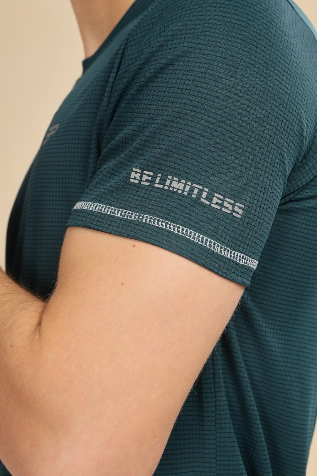 Men's Texture Penta Activ Tee - Bottle Green - Image 7