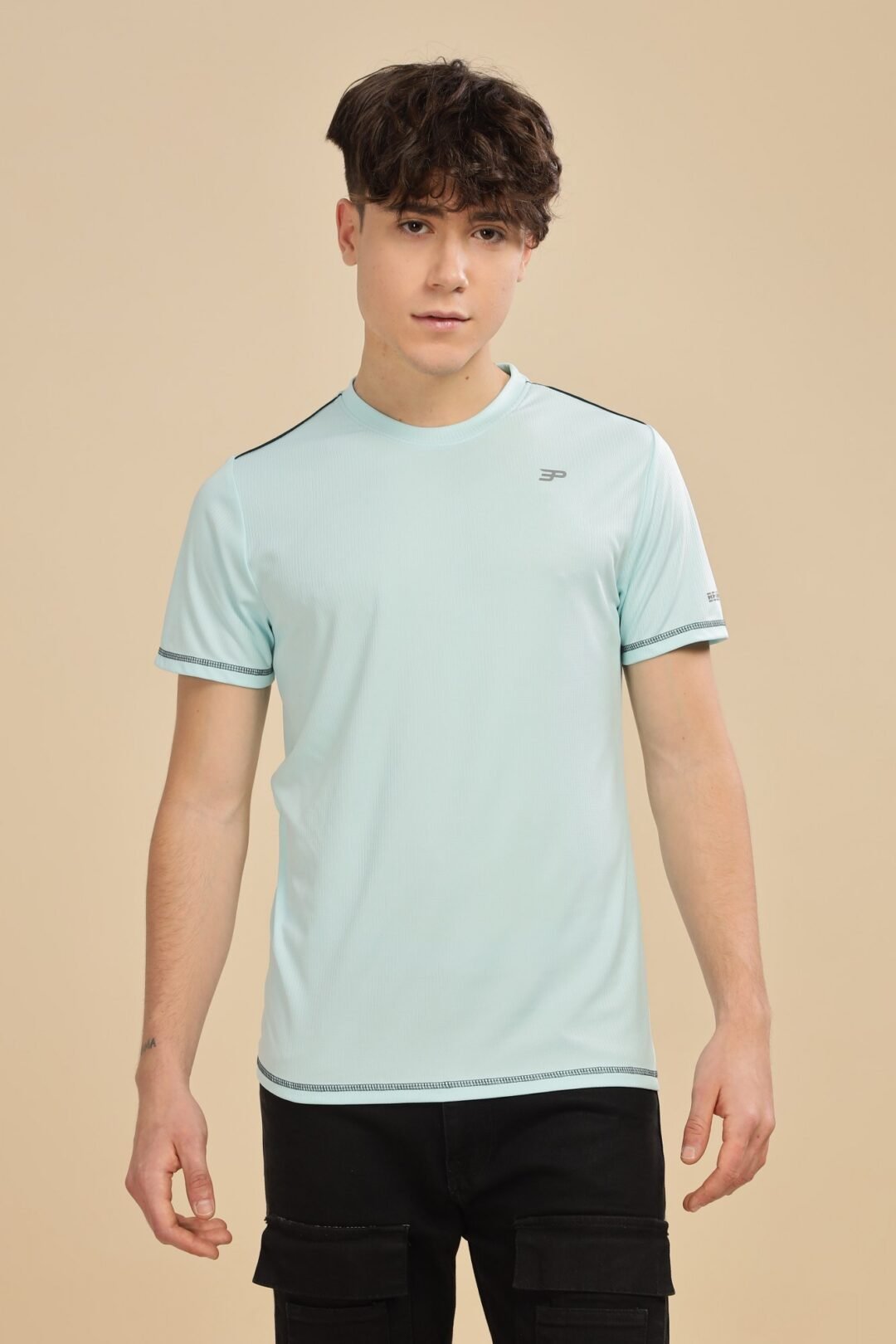 Men's Texture Penta Activ Tee - Sky - Image 3