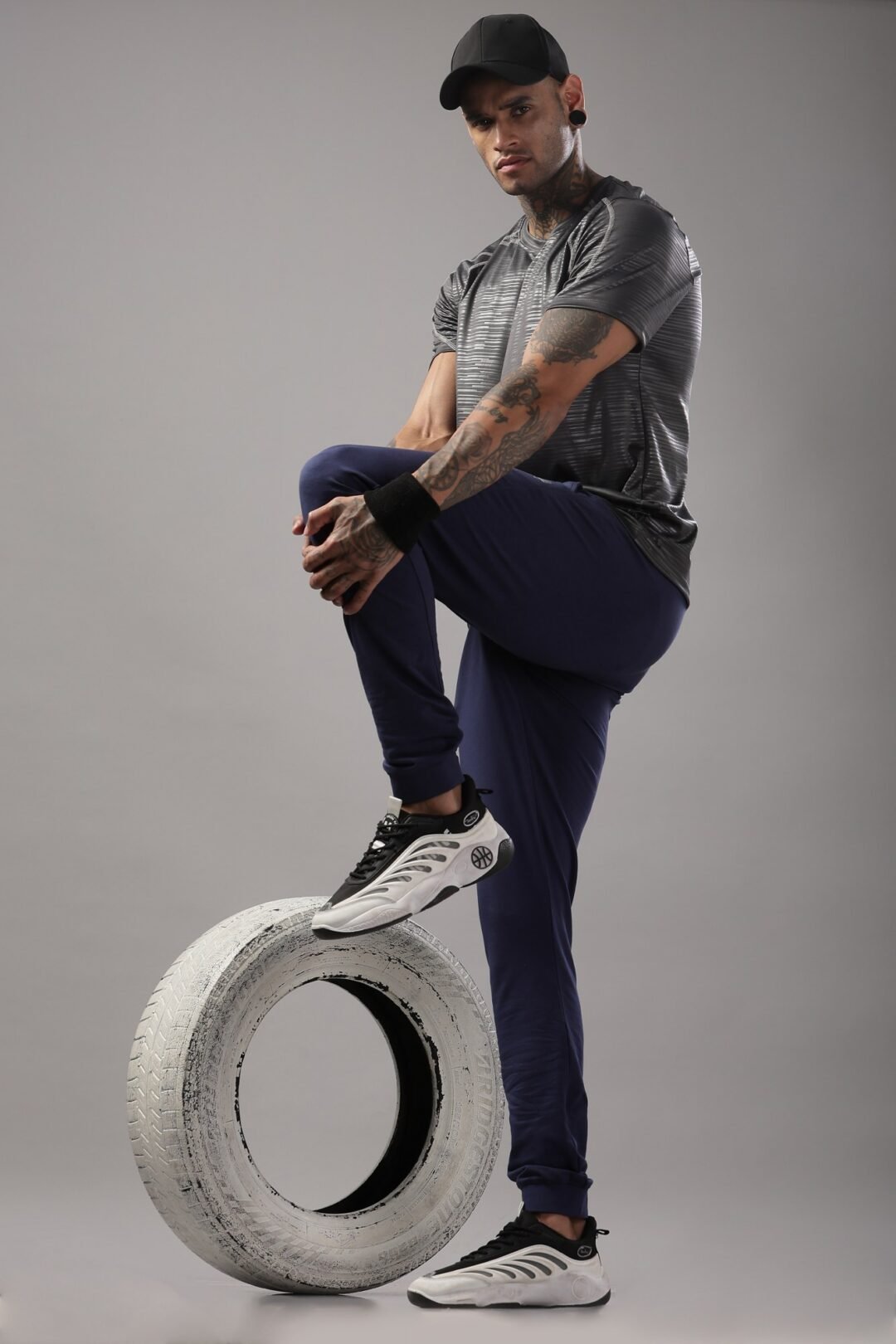 Men's Cool Mint Joggers - Navy - Image 2