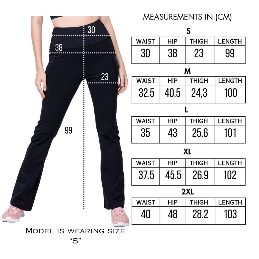 High Stretch Flared Leggings - Pirate Black - Image 11