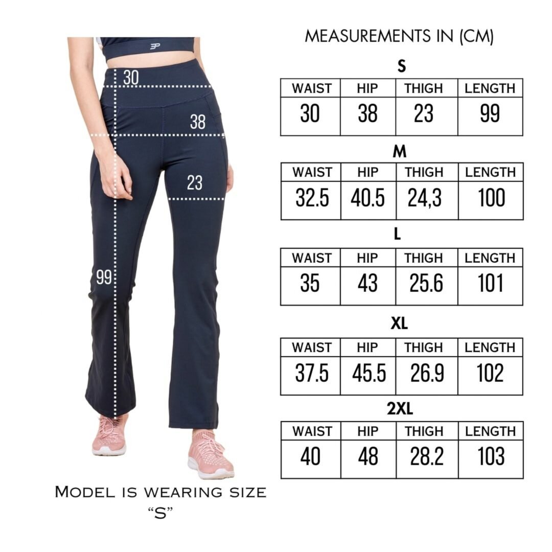 High Stretch Flared Leggings- Midnight Blu - Image 13