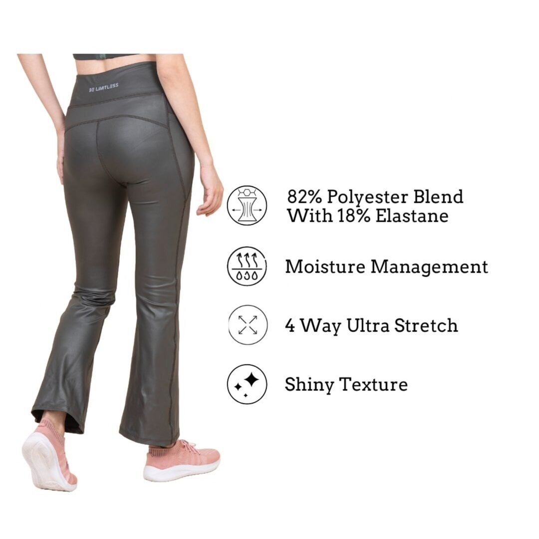 Glamora Glitz Leggings - Sage Green - Image 10