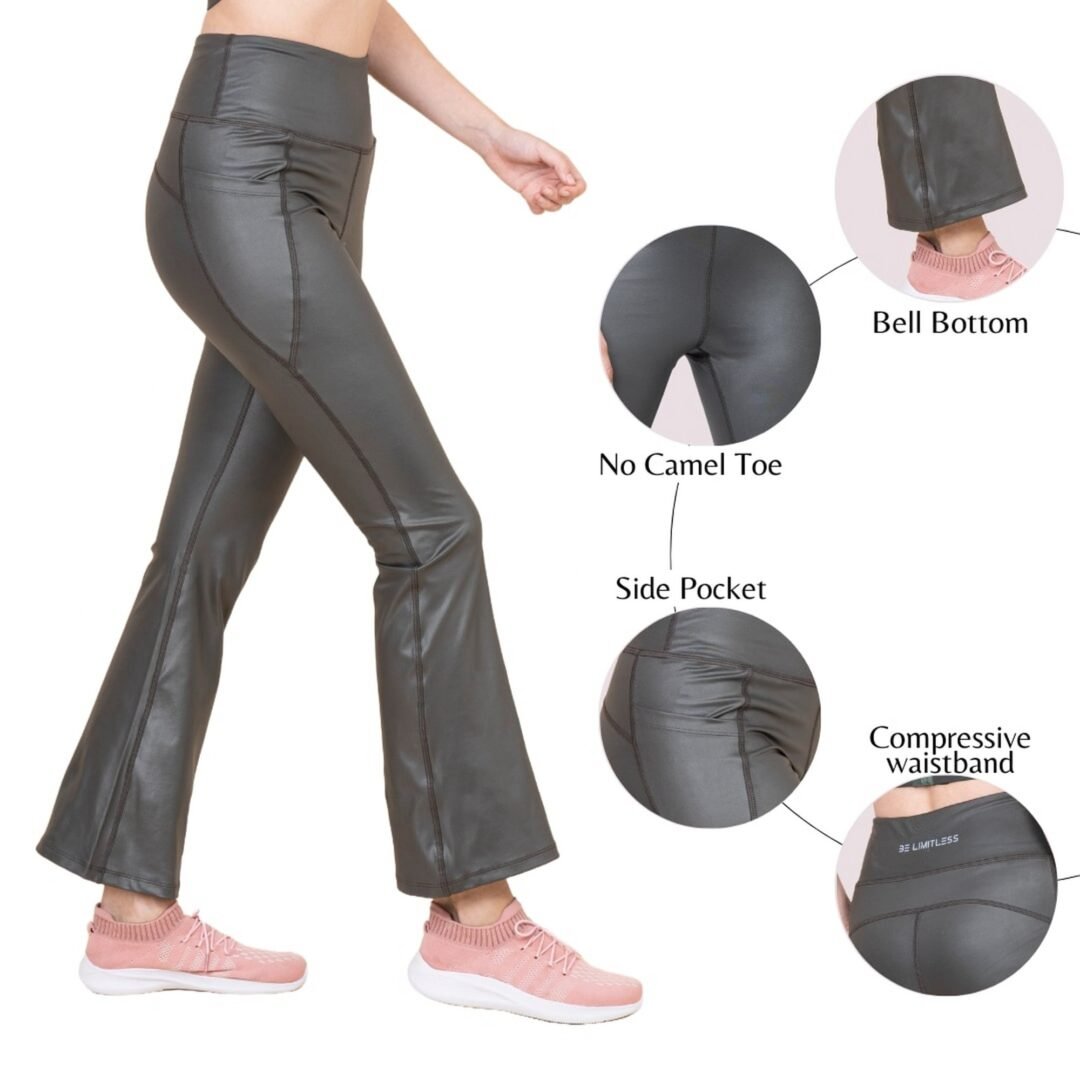 Glamora Glitz Leggings - Sage Green - Image 9