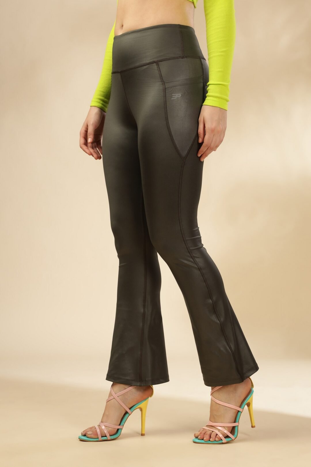 Glamora Glitz Leggings - Sage Green - Image 6