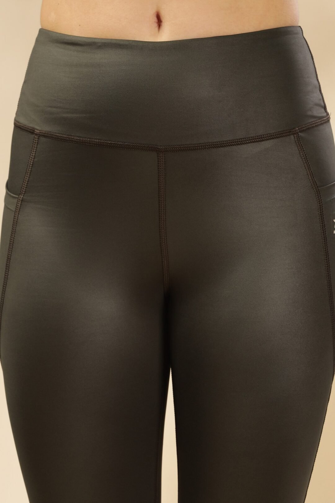Glamora Glitz Leggings - Sage Green - Image 5