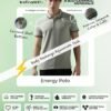 Men's Energy Polo T Shirt - Pastel Olive - Image 3