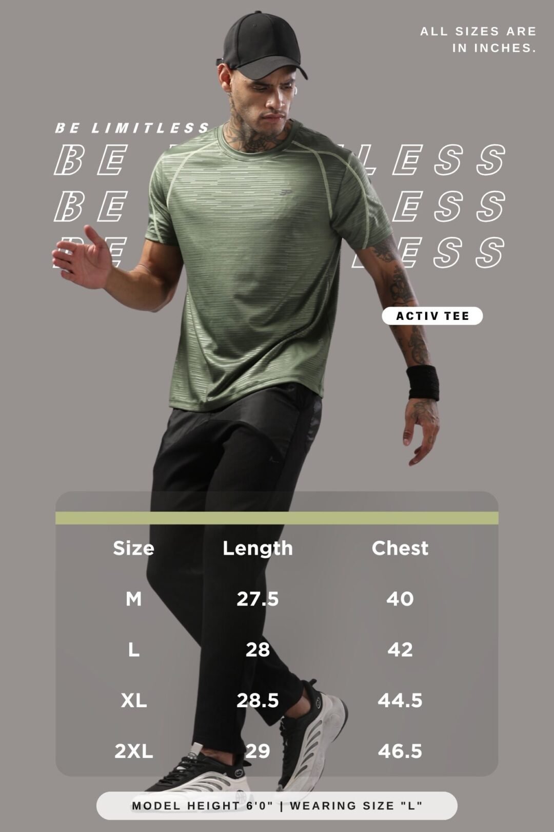 Mens Emboss Texture Tee-Grape Green - Image 13