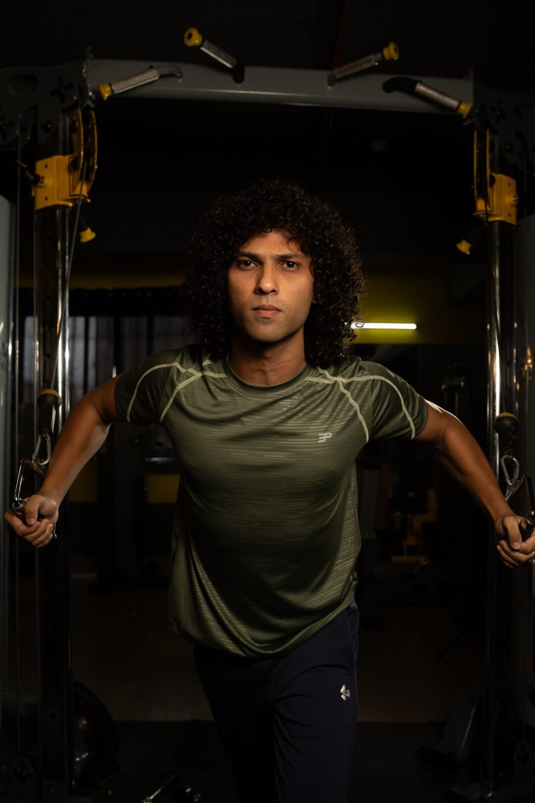 Mens Emboss Texture Tee-Grape Green - Image 4
