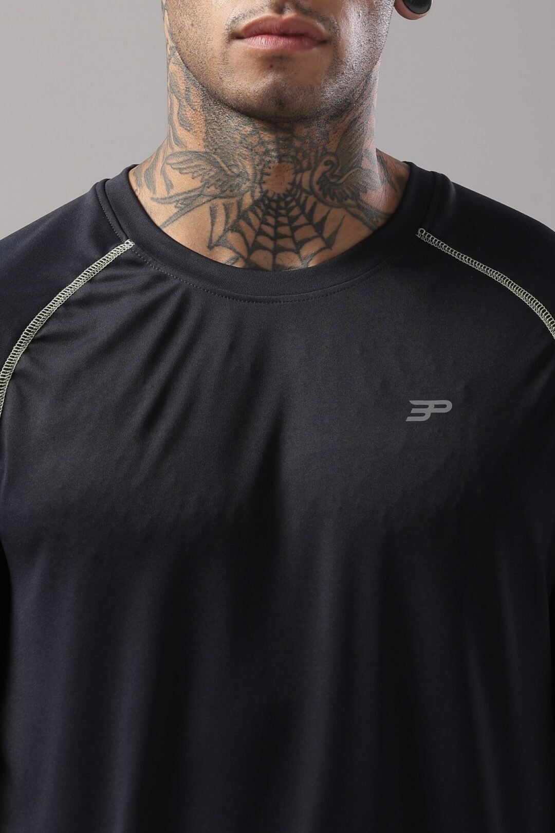 Mens Airy Raglan Activ Tee-Navy - Image 9