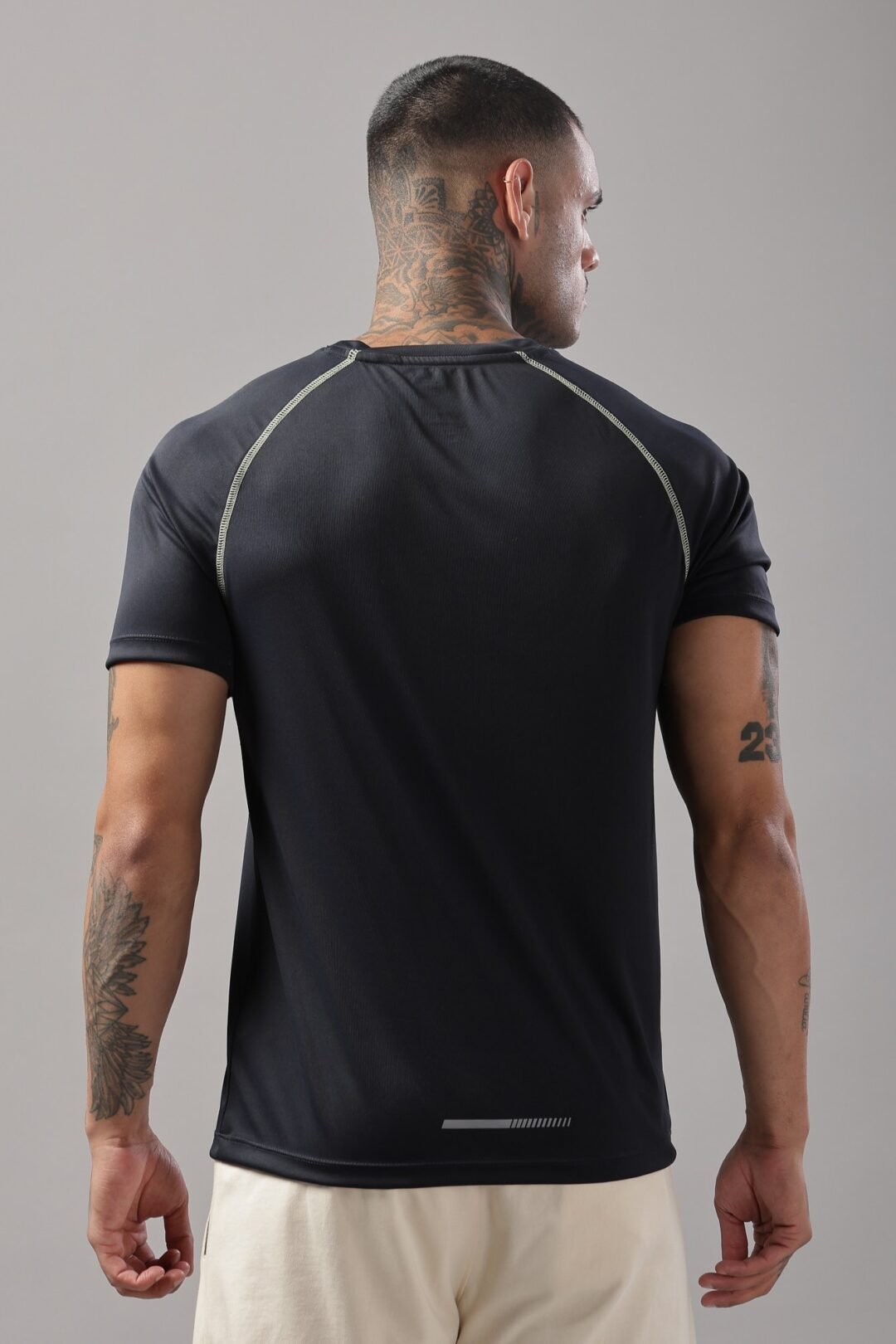 Mens Airy Raglan Activ Tee-Navy - Image 8