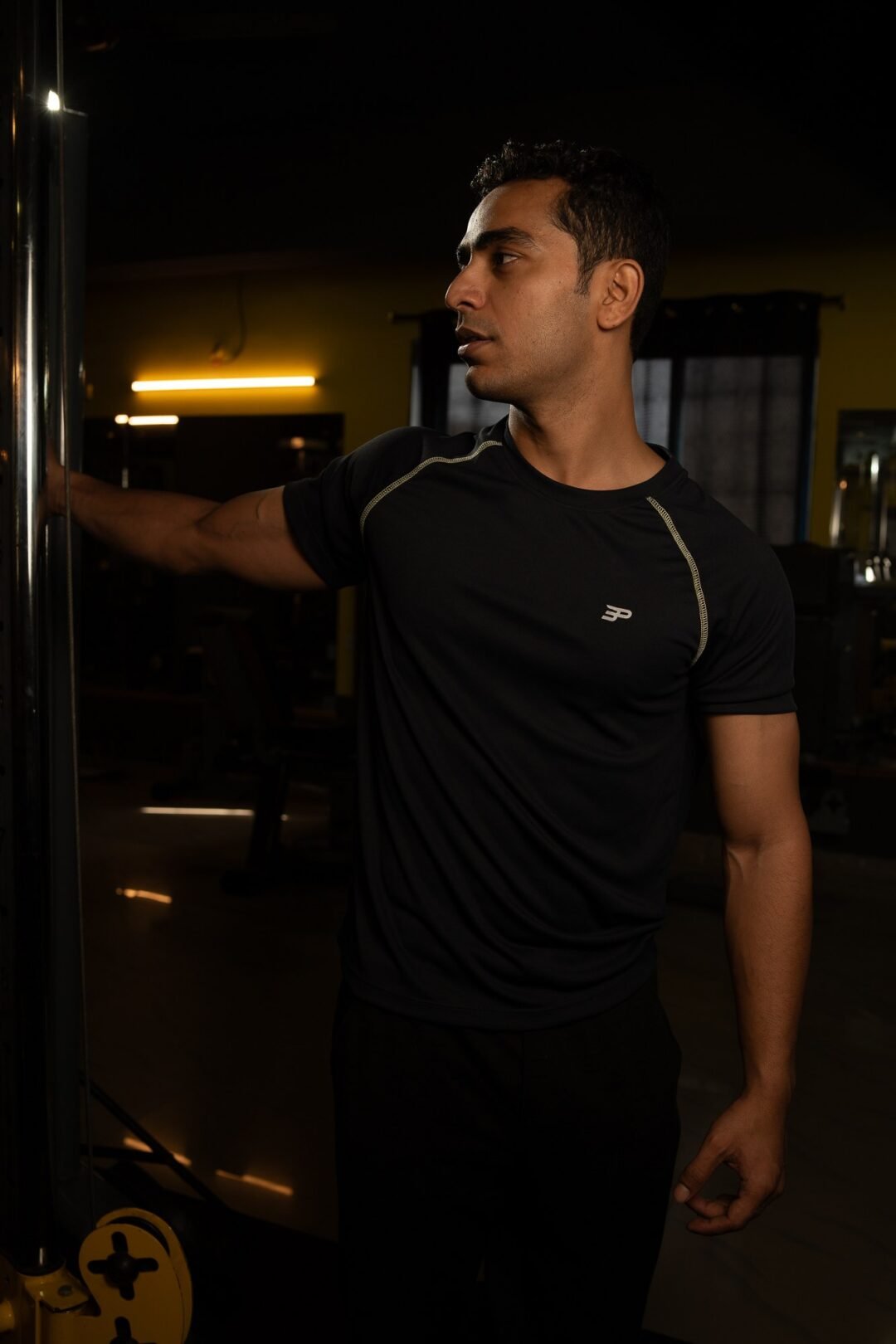 Mens Airy Raglan Activ Tee-Navy - Image 5