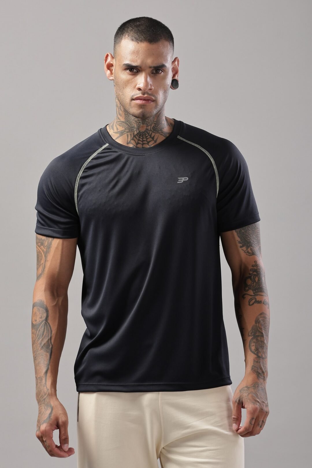 Mens Airy Raglan Activ Tee-Navy